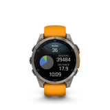 fēnix® 8 - 47 mm, AMOLED Titanium & Spark Orange-Orologi-GARMIN-Gioielleria Granarelli