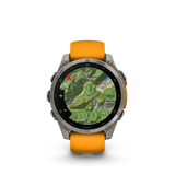 fēnix® 8 - 47 mm, AMOLED Titanium & Spark Orange-Orologi-GARMIN-Gioielleria Granarelli