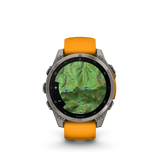 fēnix® 8 - 47 mm, AMOLED Titanium & Spark Orange-Orologi-GARMIN-Gioielleria Granarelli