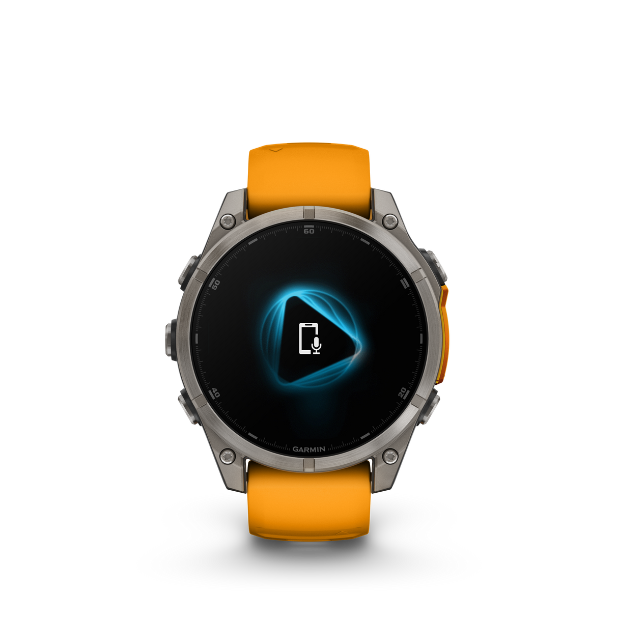 fēnix® 8 - 47 mm, AMOLED Titanium & Spark Orange-Orologi-GARMIN-Gioielleria Granarelli