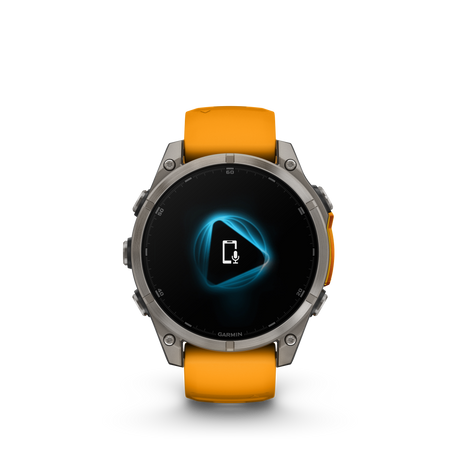 fēnix® 8 - 47 mm, AMOLED Titanium & Spark Orange-Orologi-GARMIN-Gioielleria Granarelli