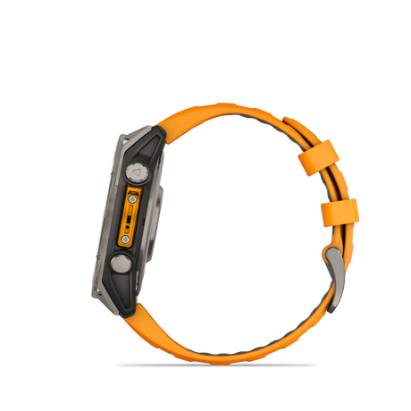 fēnix® 8 - 47 mm, AMOLED Titanium & Spark Orange-Orologi-GARMIN-Gioielleria Granarelli