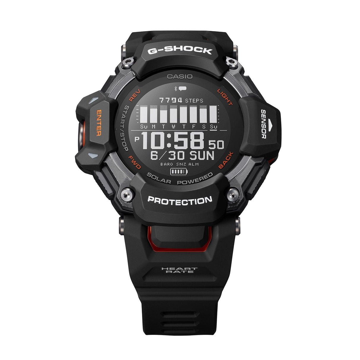 G-Shock Protection G-Squad Black and Red-Orologi-CASIO-Gioielleria Granarelli