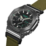 G-Shock Protection Grey Metal Collection cinturino Tessuto Verde-Orologi-CASIO-Gioielleria Granarelli