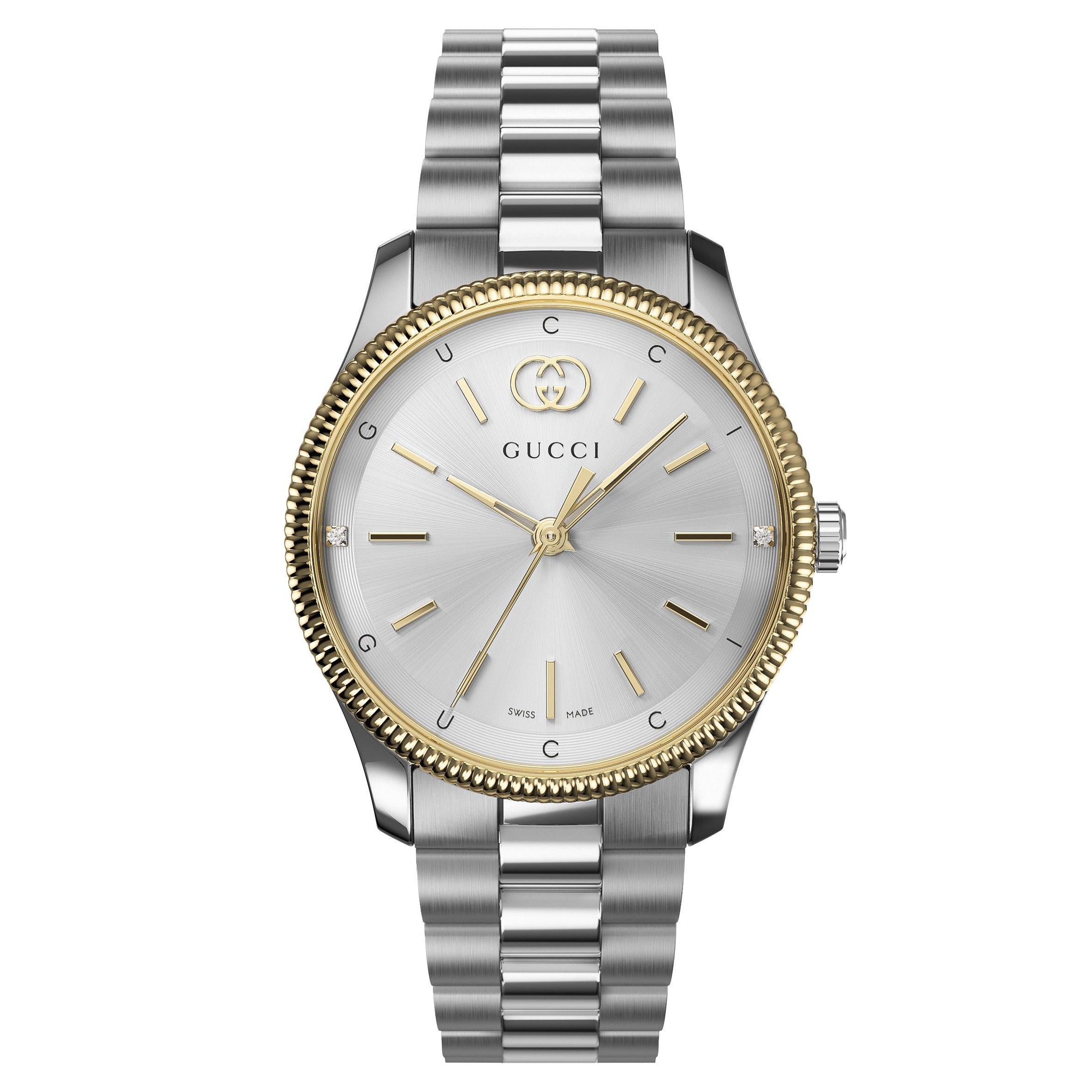 Gucci GRIERELLI JEWELERY WOMAN WATCH 25H LADY golden steel