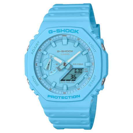 G-Shock Tone-on-Tone Celeste-Orologi-CASIO-Gioielleria Granarelli