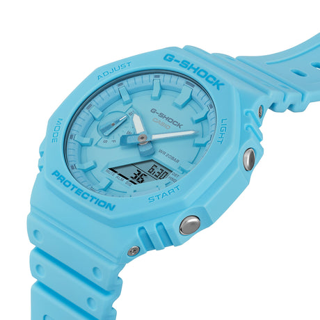 G-Shock Tone-on-Tone Celeste-Orologi-CASIO-Gioielleria Granarelli