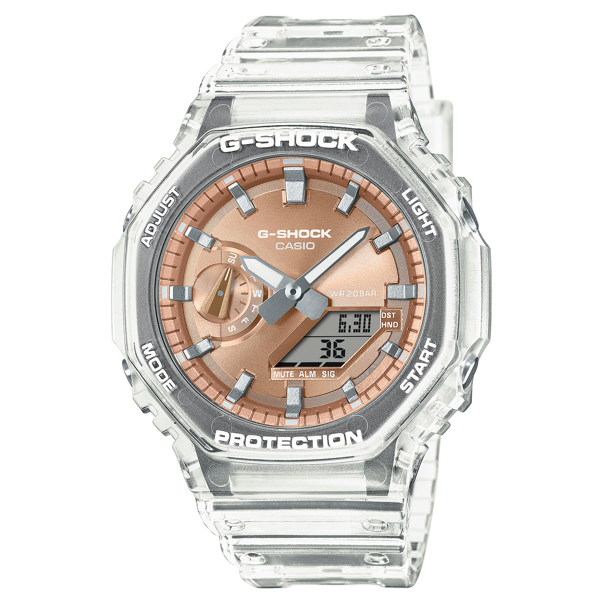 Classic Serie Ga-2100 Trasparente Rosa