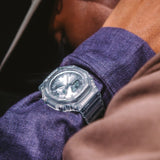 Classic Serie Ga-2100 Trasparente Silver