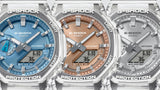 Classic Serie Ga-2100 Trasparente Silver