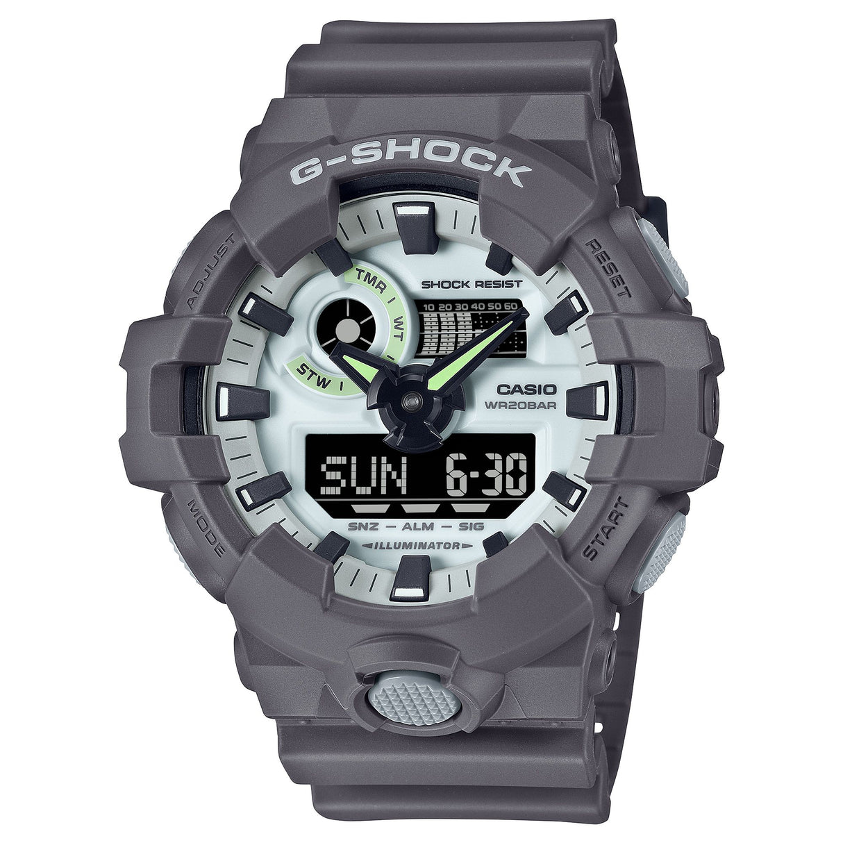 Casio Serie GA-700 Classic Grey Grigio-Orologi-CASIO-Gioielleria Granarelli