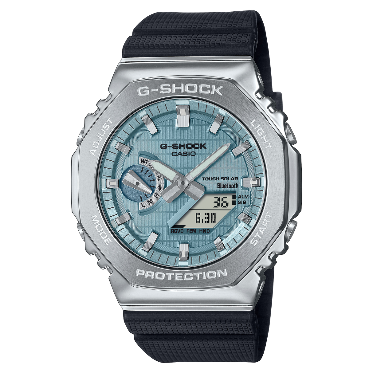 G-Shock G-STEEL Tough Solar Azzurro-Orologi-CASIO-Gioielleria Granarelli