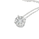 Lichte punto chramrol illusie diamanten 0,45kt in wit goud