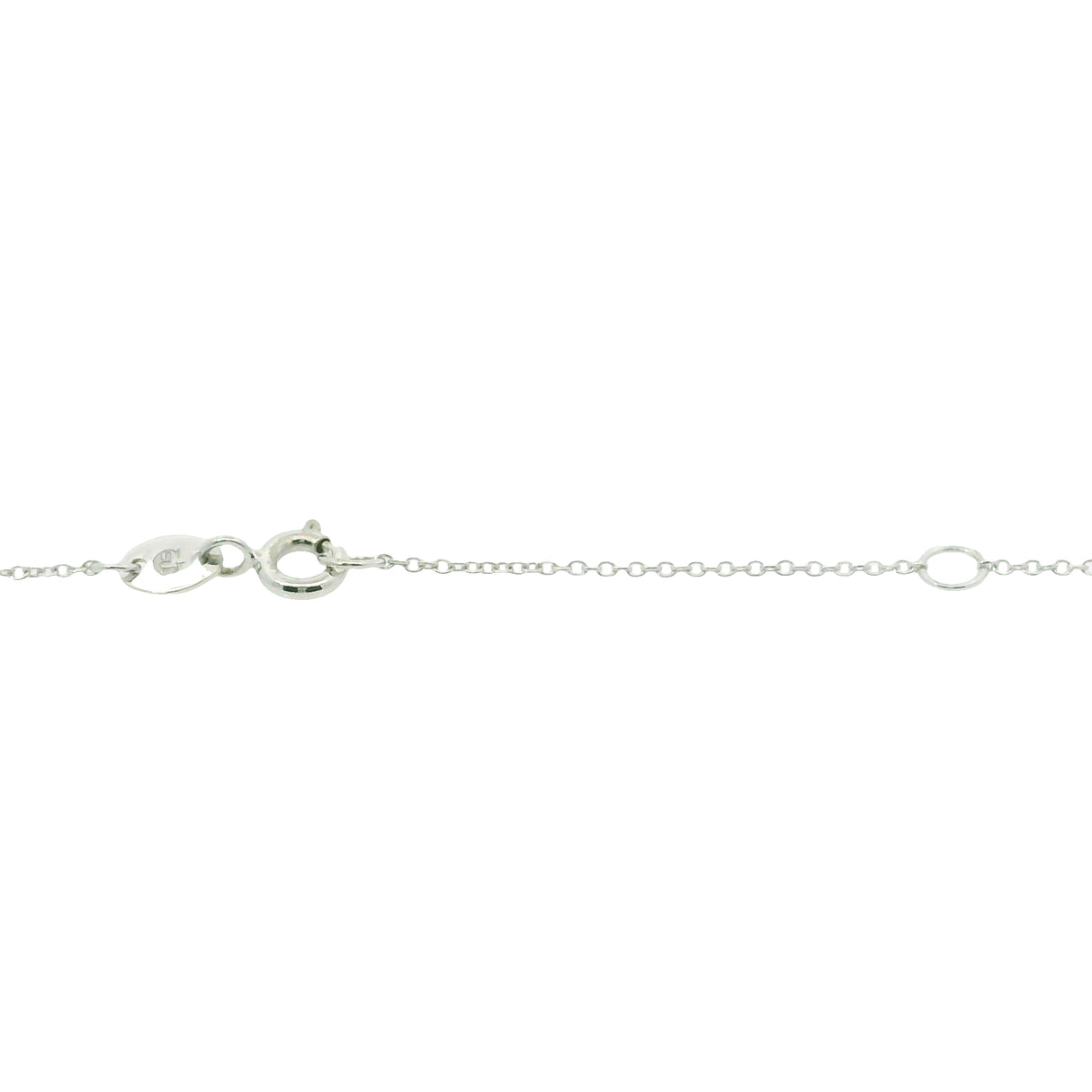 Girocollo Goccia Zaffiro 0.55kt con Diamanti  in oro bianco
