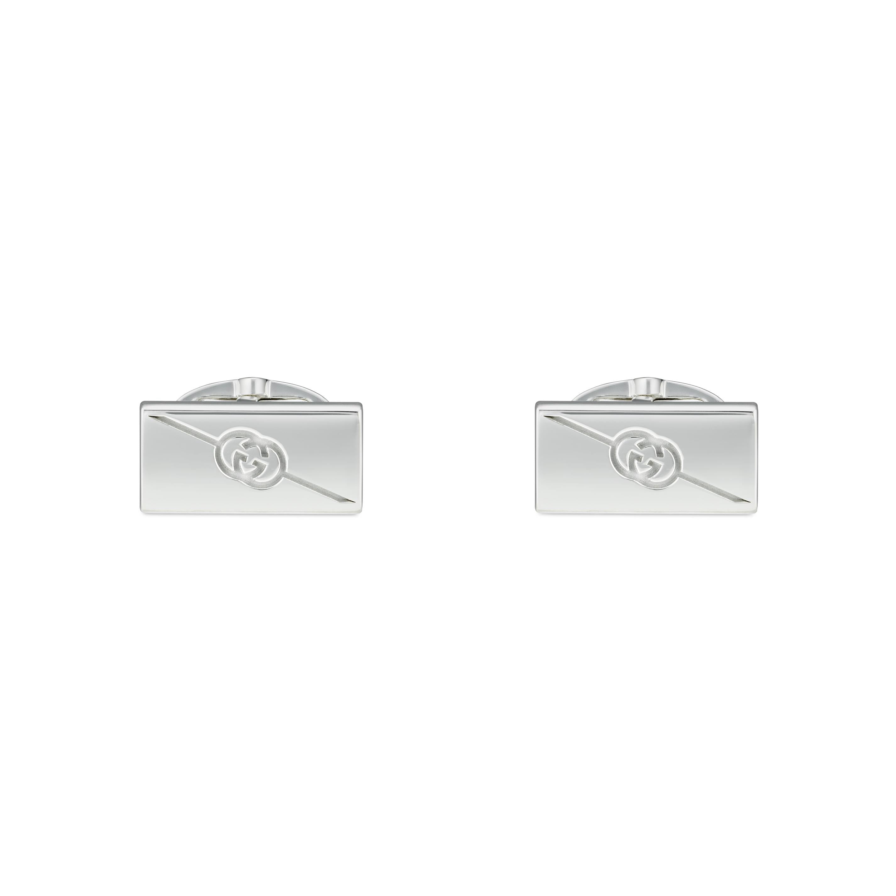 Granarelli Gucci Jewelery Cufflinks with Diagonal GG Cross 774043 Gioielleria Granarelli