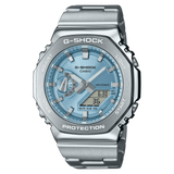 G-Steel GM-2100 Azzurro Acciaio-Orologi-CASIO-Gioielleria Granarelli