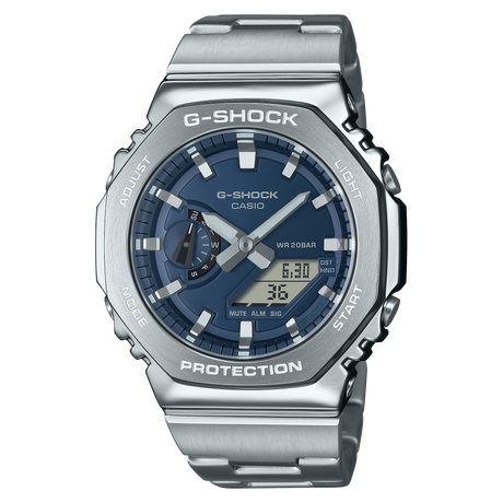 G-Steel GM-2100 Blu Acciaio-Orologi-CASIO-Gioielleria Granarelli