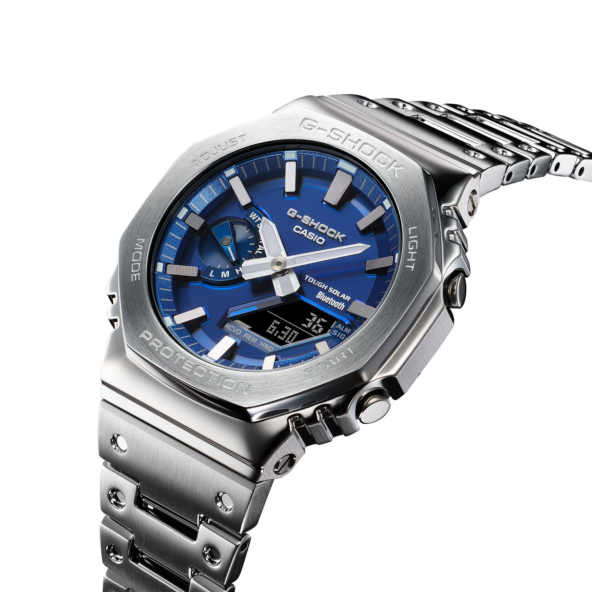 G-Shock Classic GM-B2100 Blu Acciaio-Orologi-CASIO-Gioielleria Granarelli