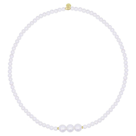 Girocollo elastico choker 3 Perle - Whiteside-Girocolli-RUE DES MILLE-Gioielleria Granarelli