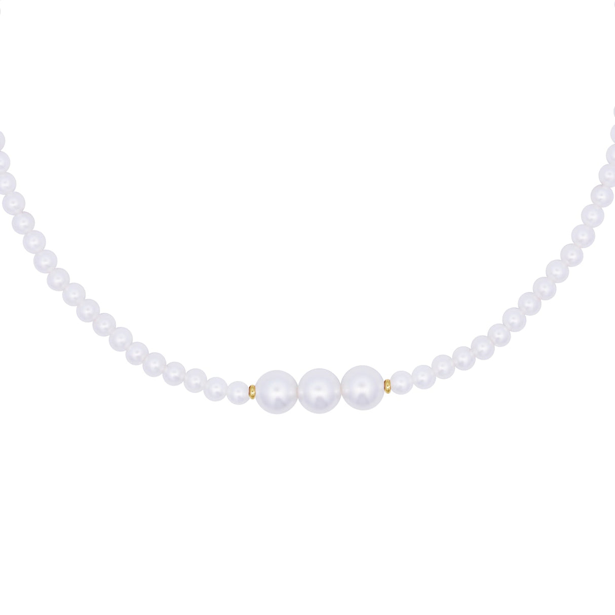 Girocollo elastico choker 3 Perle - Whiteside-Girocolli-RUE DES MILLE-Gioielleria Granarelli