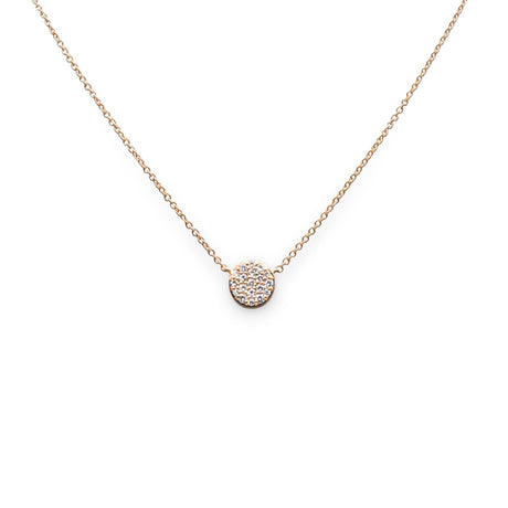 Girocollo in Oro Rosa con Pavé Diamanti-Girocolli-CRIVELLI- [SKU] -Gioielleria Granarelli