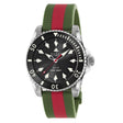 Gucci Dive Acciaio Verde/Rosso YA136349-Orologi-GUCCI-Gioielleria Granarelli