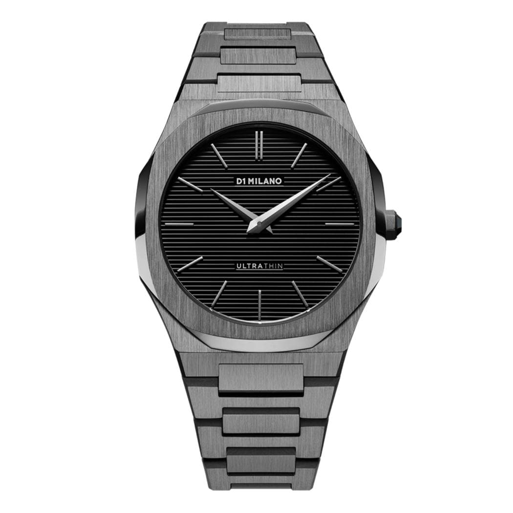 Gun Metal Metal Ultra Thin 40 mm D1Milano dial – Gioielleria