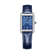 Hampton Donna Rettangolare Blu 10709-Orologi-BAUME ET MERCIER-Gioielleria Granarelli