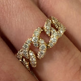 Groumette Ring in Rose Gold and Diamonds ct 0.95