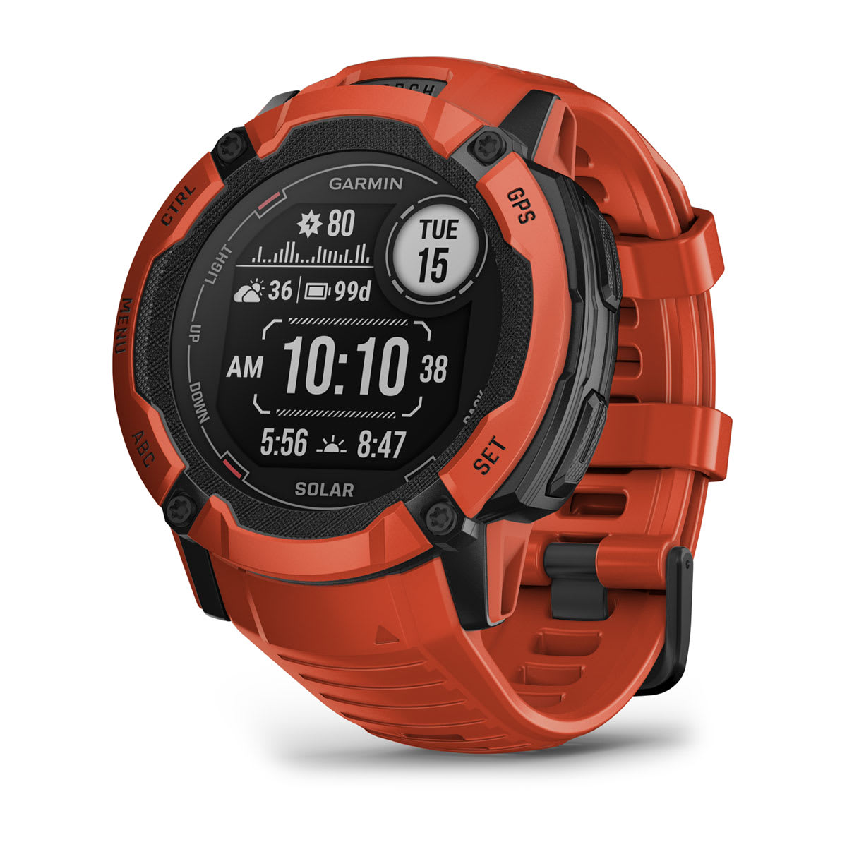 Instinct 2X Solar Flame Red-Orologi-GARMIN-Gioielleria Granarelli