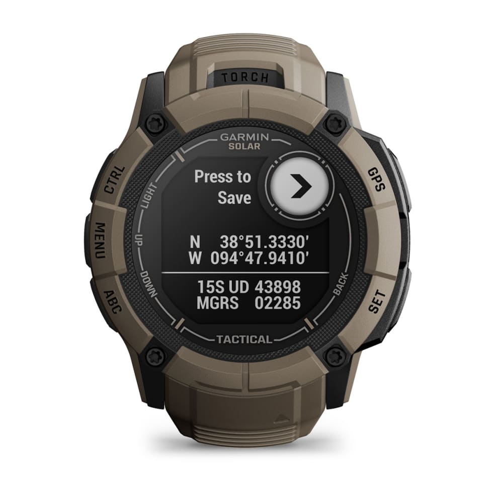 Instinct 2X SolarTactical Edition Coyote Tan-Orologi-GARMIN-Gioielleria Granarelli