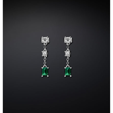 Orecchini Pendenti Emerald Zirconi-CHIARA FERRAGNI-J19AWJ18-Gioielleria Granarelli