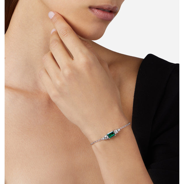 Bracciale Emerald Rettangolare Zirconi-CHIARA FERRAGNI-J19Awj20-Gioielleria Granarelli