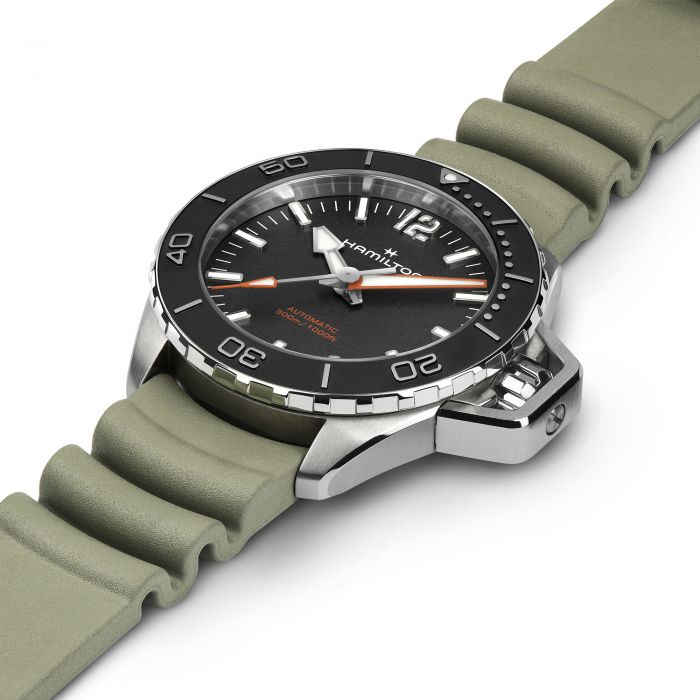 KHAKI NAVY FROGMAN AUTO-Orologi-HAMILTON-Gioielleria Granarelli