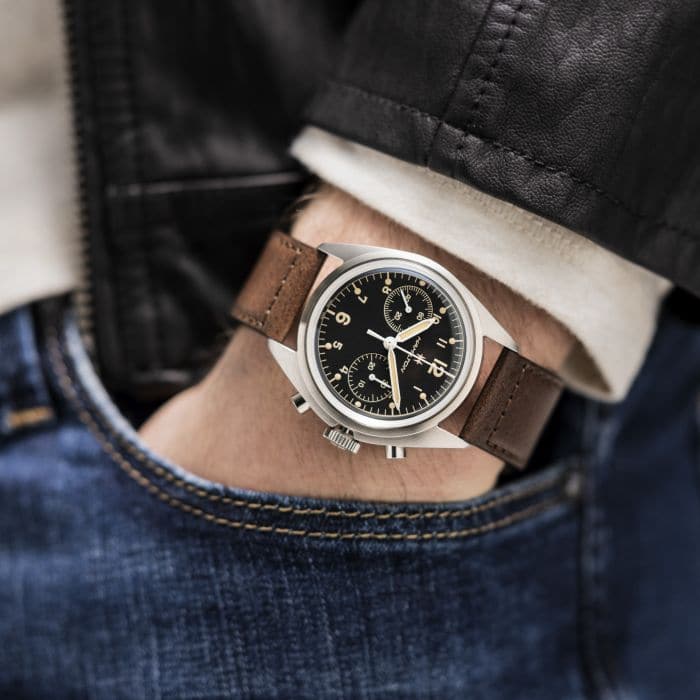 Khaki Aviation Pioneer Mechanical Crono-Orologi-HAMILTON- [SKU] -Gioielleria Granarelli