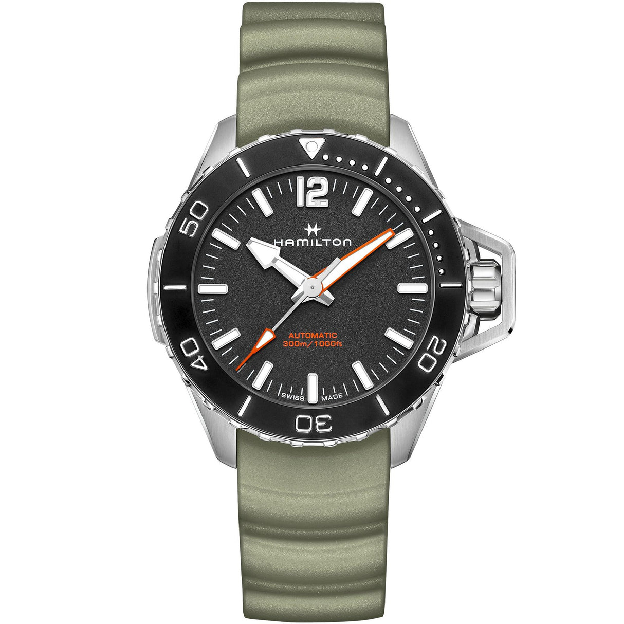 Khaki Navy Frogman Automatico Black-Orologi-HAMILTON-Gioielleria Granarelli