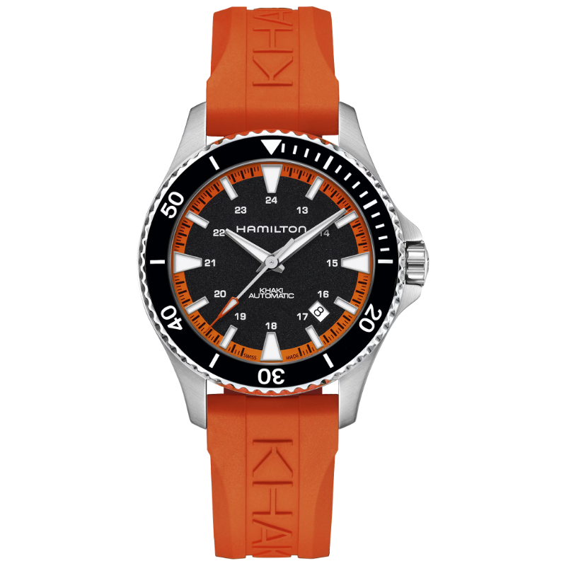 Khaki Navy Scuba Automatico Arancio-Orologi-HAMILTON-Gioielleria Granarelli