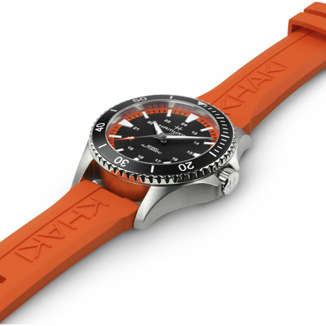 Khaki Navy Scuba Automatico Arancio-Orologi-HAMILTON-Gioielleria Granarelli