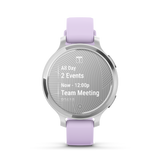 Lily® 2 Active - Silver con cinturino in silicone Purple Jasmine-Orologi-GARMIN-Gioielleria Granarelli