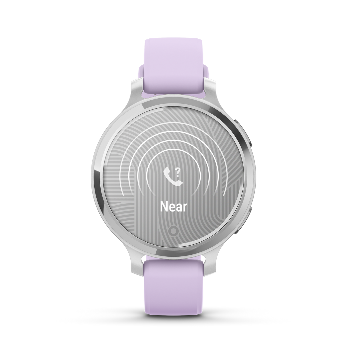 Lily® 2 Active - Silver con cinturino in silicone Purple Jasmine-Orologi-GARMIN-Gioielleria Granarelli