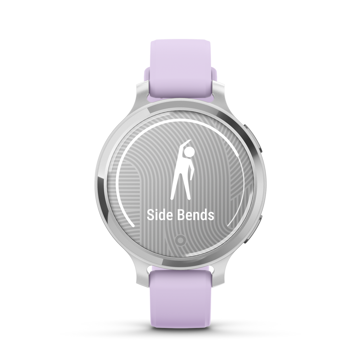 Lily® 2 Active - Silver con cinturino in silicone Purple Jasmine-Orologi-GARMIN-Gioielleria Granarelli