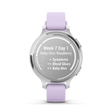 Lily® 2 Active - Silver con cinturino in silicone Purple Jasmine-Orologi-GARMIN-Gioielleria Granarelli