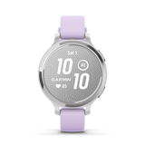 Lily® 2 Active - Silver con cinturino in silicone Purple Jasmine-Orologi-GARMIN-Gioielleria Granarelli