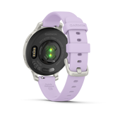 Lily® 2 Active - Silver con cinturino in silicone Purple Jasmine-Orologi-GARMIN-Gioielleria Granarelli