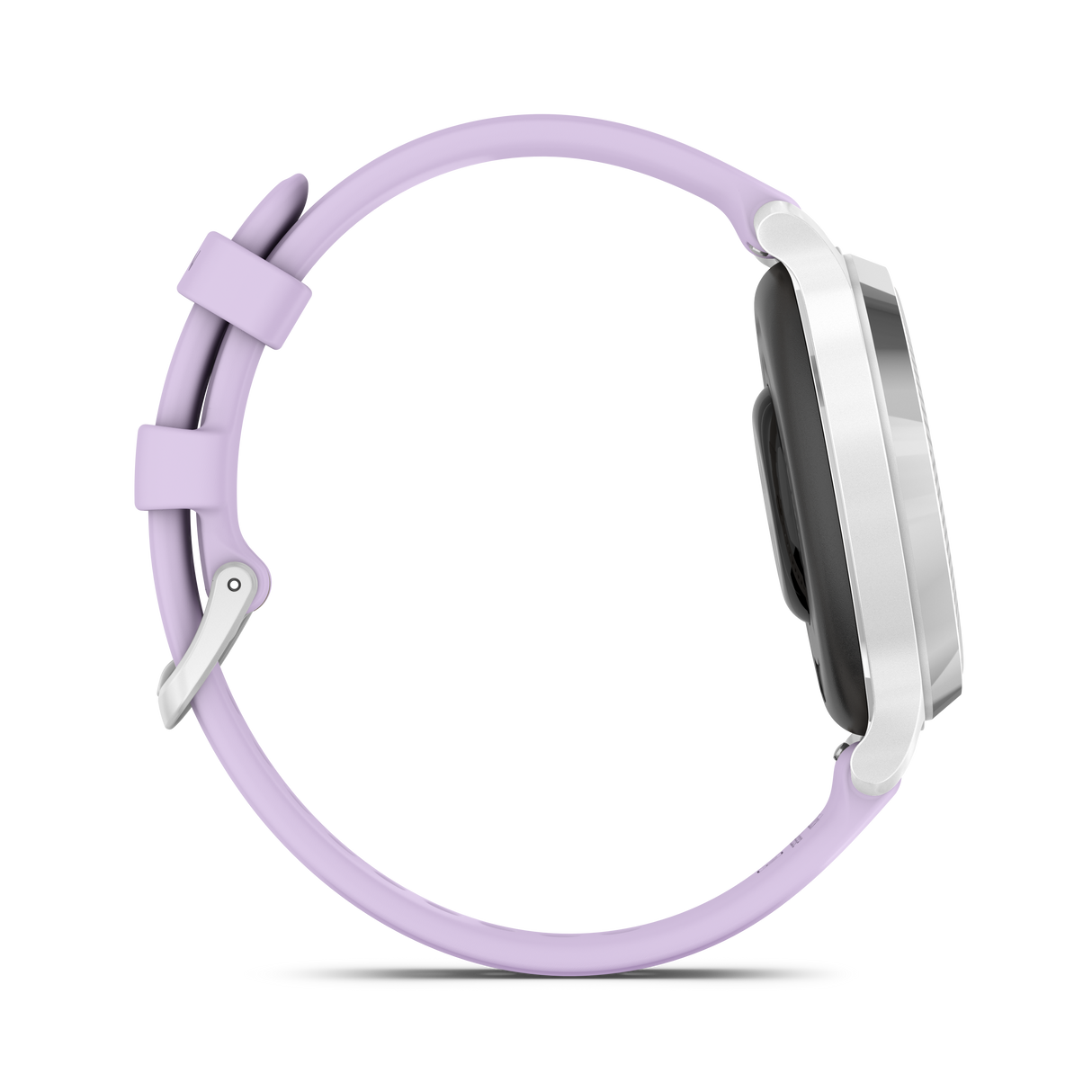 Lily® 2 Active - Silver con cinturino in silicone Purple Jasmine-Orologi-GARMIN-Gioielleria Granarelli