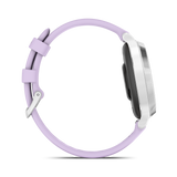 Lily® 2 Active - Silver con cinturino in silicone Purple Jasmine-Orologi-GARMIN-Gioielleria Granarelli