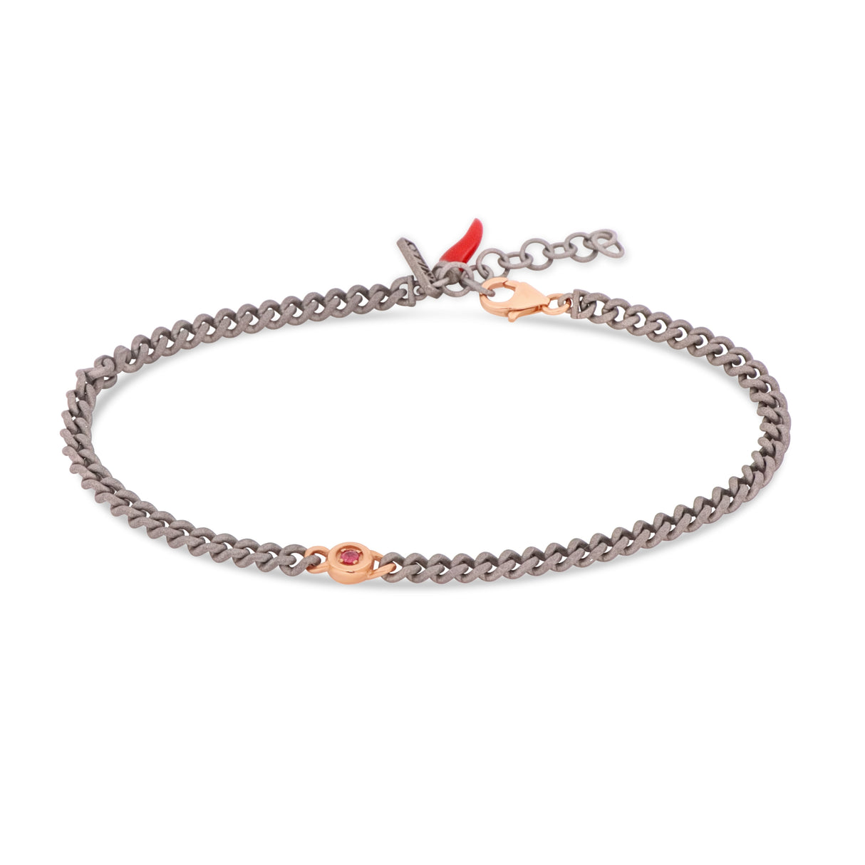 Bracciale Uomo con Rubino
