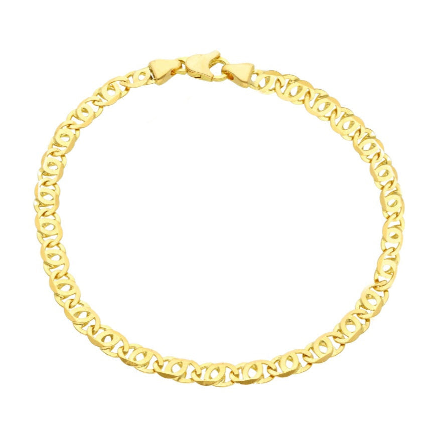 Bracciale Maglia a Tigre in Oro Giallo