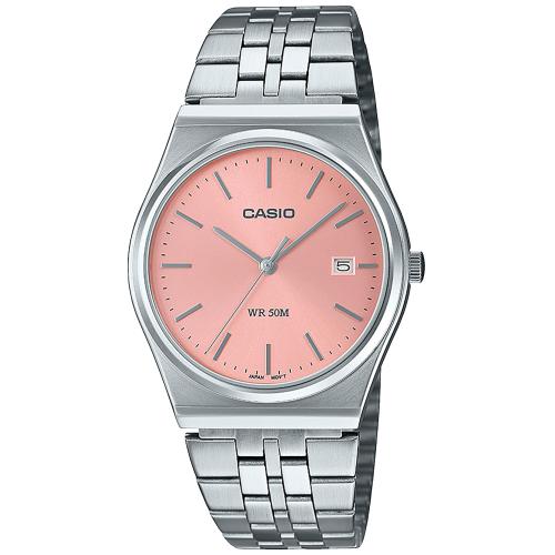 Casio Vintage Pink Rosa Acciaio-Orologi-CASIO-Gioielleria Granarelli