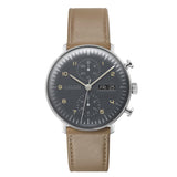 Max Bill Chronoscope English Date-Orologi-JUNGHANS-Gioielleria Granarelli